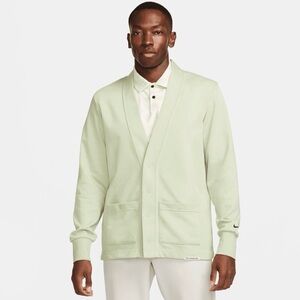 NWT Nike Mens LG Dri-FIT Standard Issue Golf Cardigan Green Honeydew FB5464-343